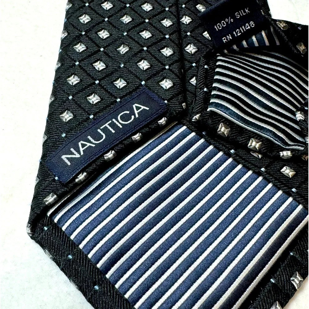[3 for $15] Nautical Tie 100% Silk - Picture 4 of 4